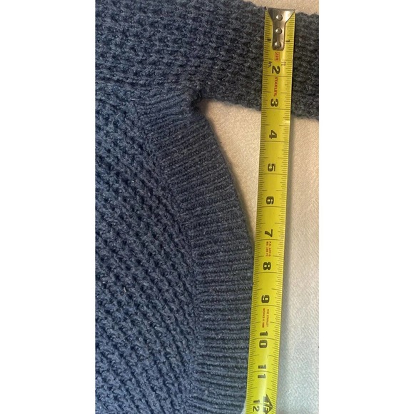 Lauren Ralph Lauren Jeans Co Blue Crew Neck Sweater Poncho Small - Picture 9 of 10
